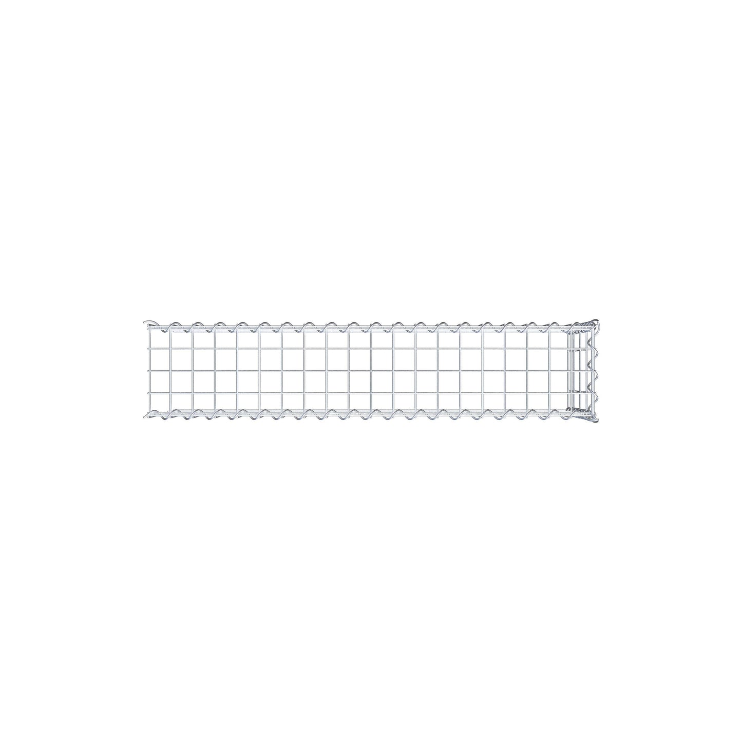 Extra gabion typ 4 100 cm x 40 cm x 20 cm (L x H x D), maskstorlek 5 cm x 10 cm, spiral