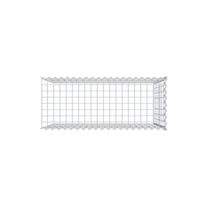 Extra gabion typ 4 100 cm x 70 cm x 40 cm (L x H x D), maskstorlek 5 cm x 10 cm, spiral
