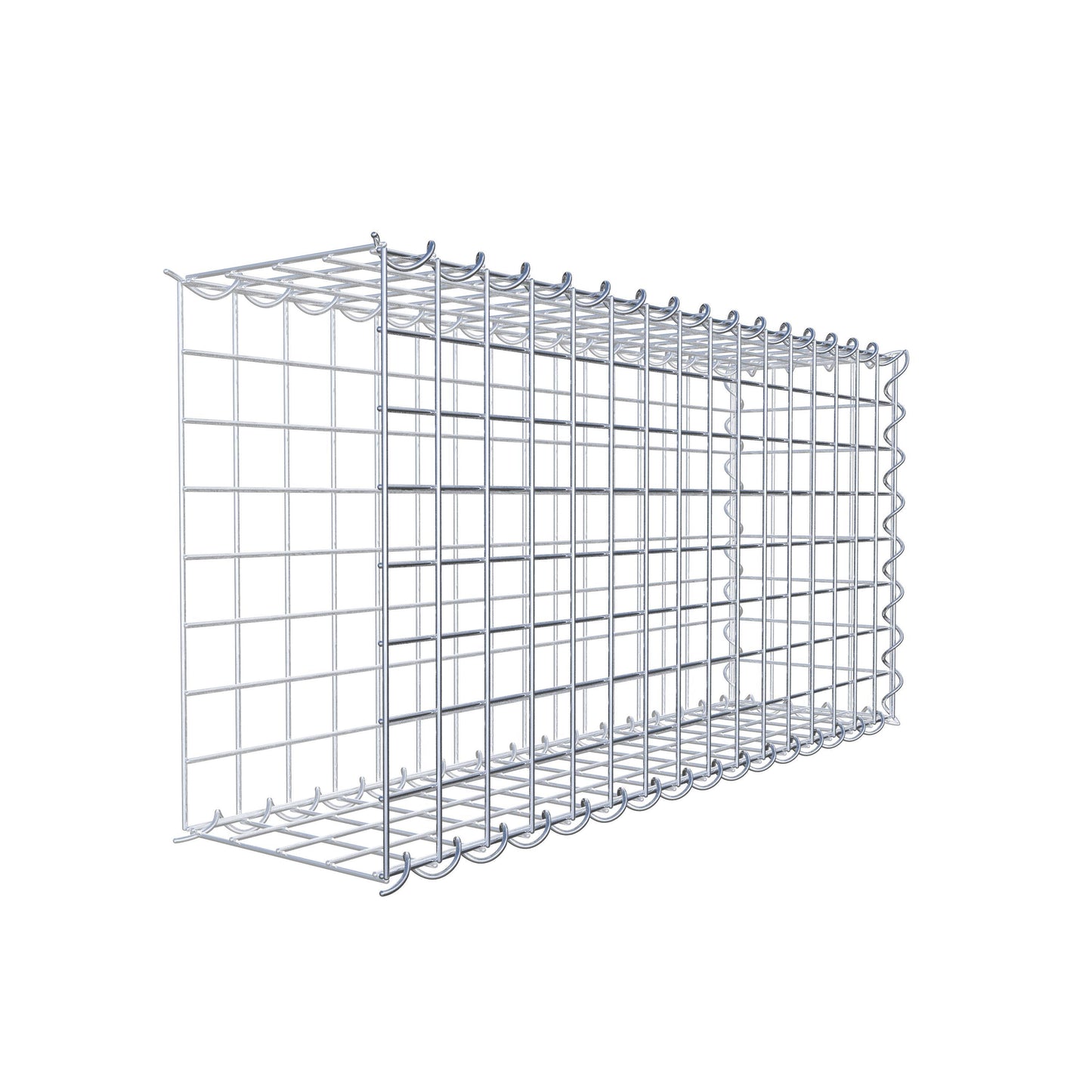 Gabião Tipo 2 80 cm x 40 cm x 20 cm (C x A x P), malhagem 5 cm x 5 cm, espiral