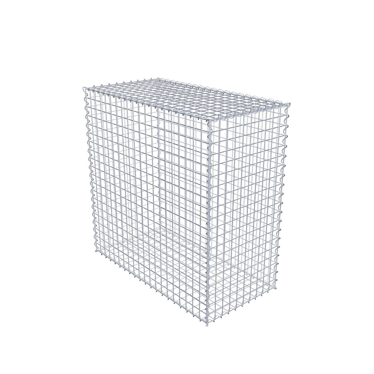 Gabion 100 cm x 100 cm x 50 cm (L x H x D), mesh size 5 cm x 5 cm, spiral