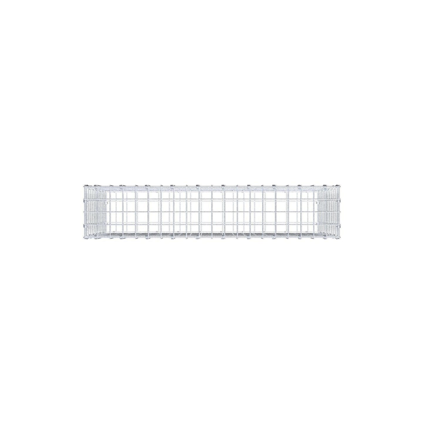 Gabion 100 cm x 60 cm x 20 cm (L x H x D), maskstorlek 5 x 5 cm, spiralring