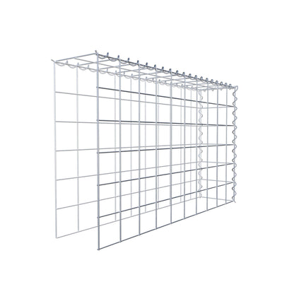 Extra gabion typ 4 100 cm x 60 cm x 20 cm (L x H x D), maskstorlek 10 cm x 10 cm, spiral