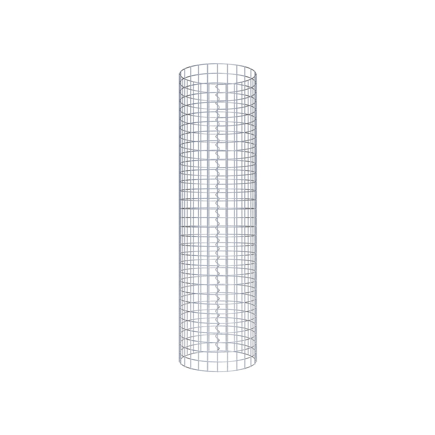 Columna de gaviones redonda 42 cm de diámetro, 160 cm de altura, malla 5 cm x 5 cm