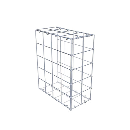 Gavión complementario de tipo 2 50 cm x 40 cm x 20 cm (L x A x P), malla 10 cm x 10 cm, anillo en C