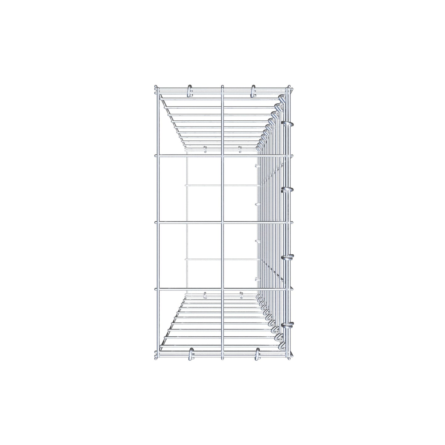 Gabião Tipo 2 100 cm x 20 cm x 40 cm (C x A x P), malhagem 10 cm x 10 cm, anel C
