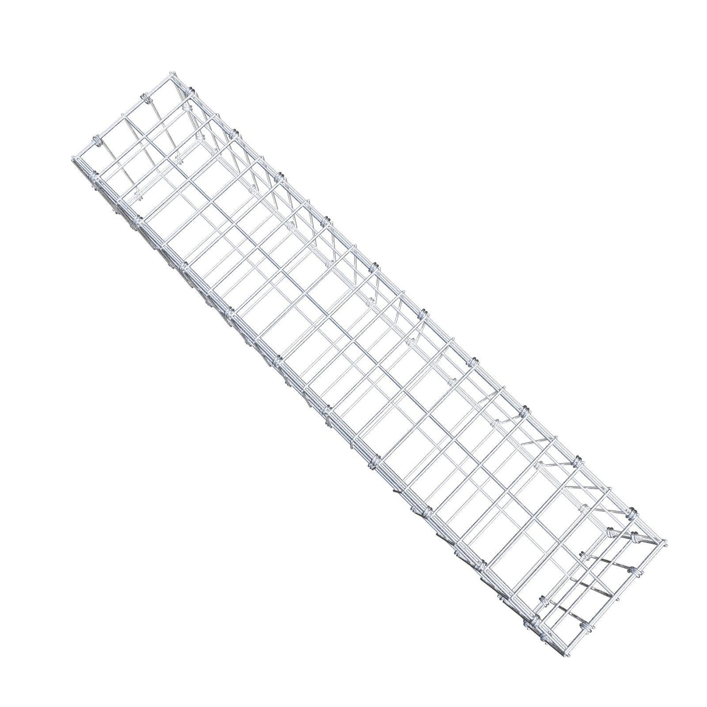 Gabion 100 cm x 20 cm x 20 cm (L x H x D), maskstorlek 5 x 10 cm, spiralring