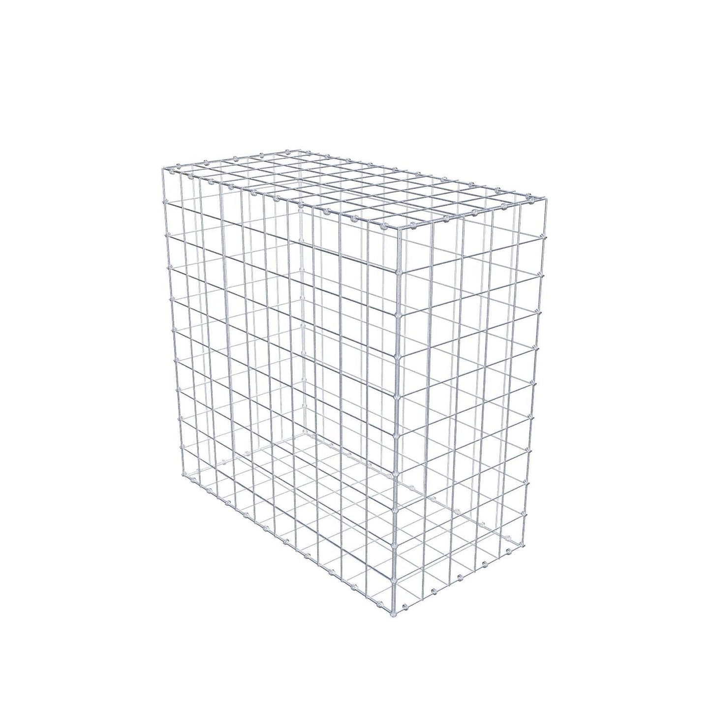 Gabion 100 cm x 100 cm x 50 cm (L x H x D), mesh size 10 x 10 cm, spiral ring