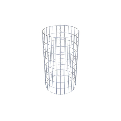 Gabionensäule rund 42 cm Durchmesser, 80 cm Höhe, Maschenweite 5 cm x 10 cm