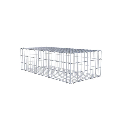 Gabião 100 cm x 30 cm x 50 cm (C x A x P), malhagem 5 cm x 10 cm, anel C