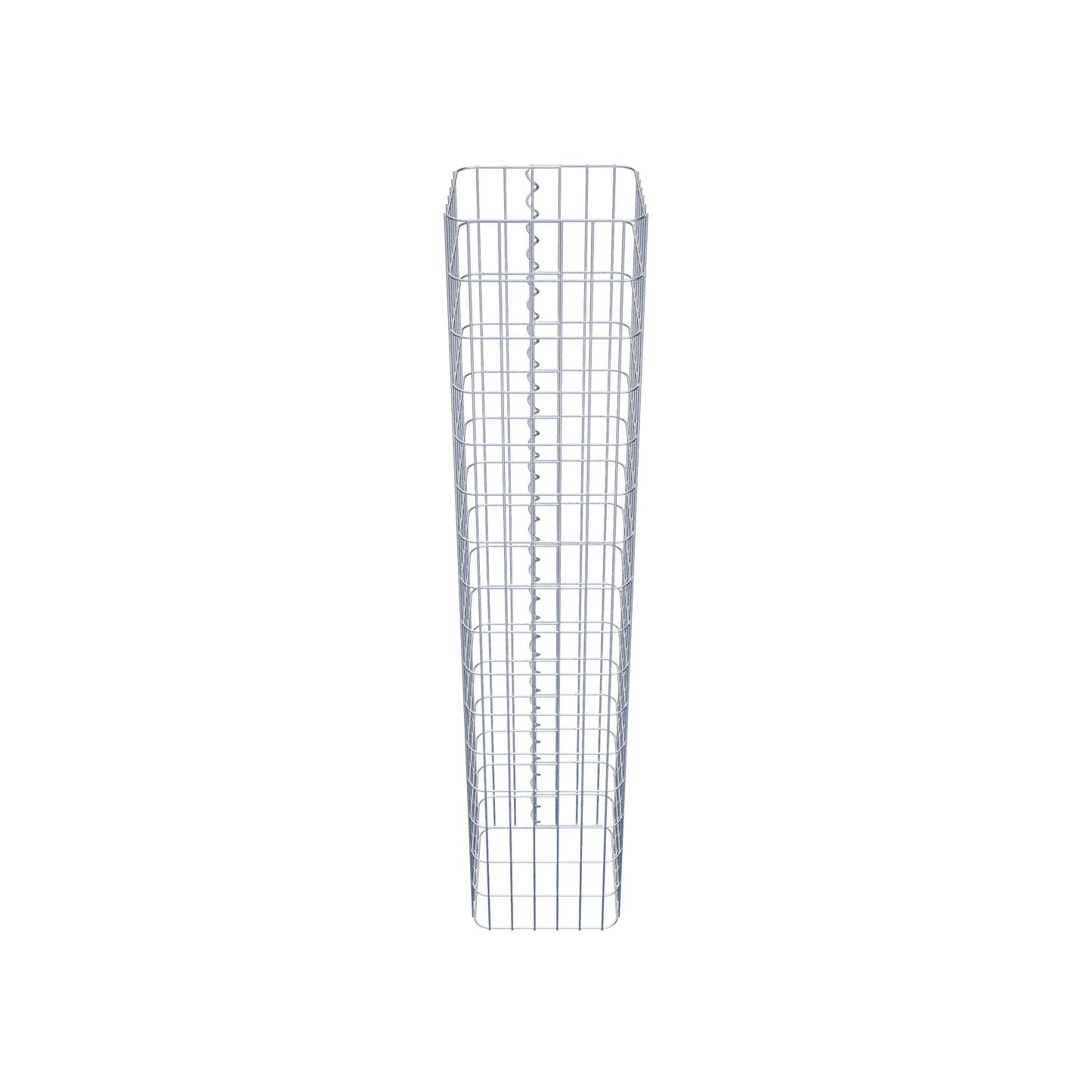 Gabionpelare vinkelrät 32 cm x 32 cm, 160 cm höjd, MW 5 cm x 10 cm