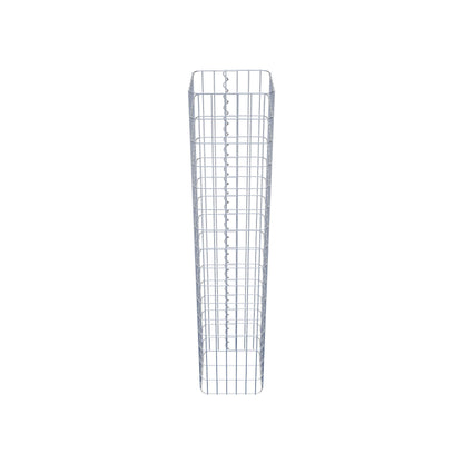 Gabionpelare vinkelrät 32 cm x 32 cm, 160 cm höjd, MW 5 cm x 10 cm