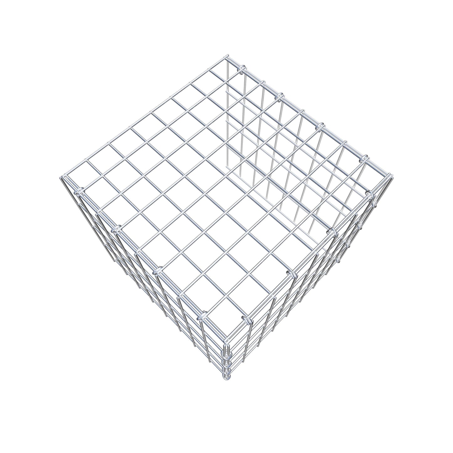 Gavión adicional tipo 4 40 cm x 40 cm x 40 cm (L x A x P), malla 5 cm x 10 cm, anillo en C