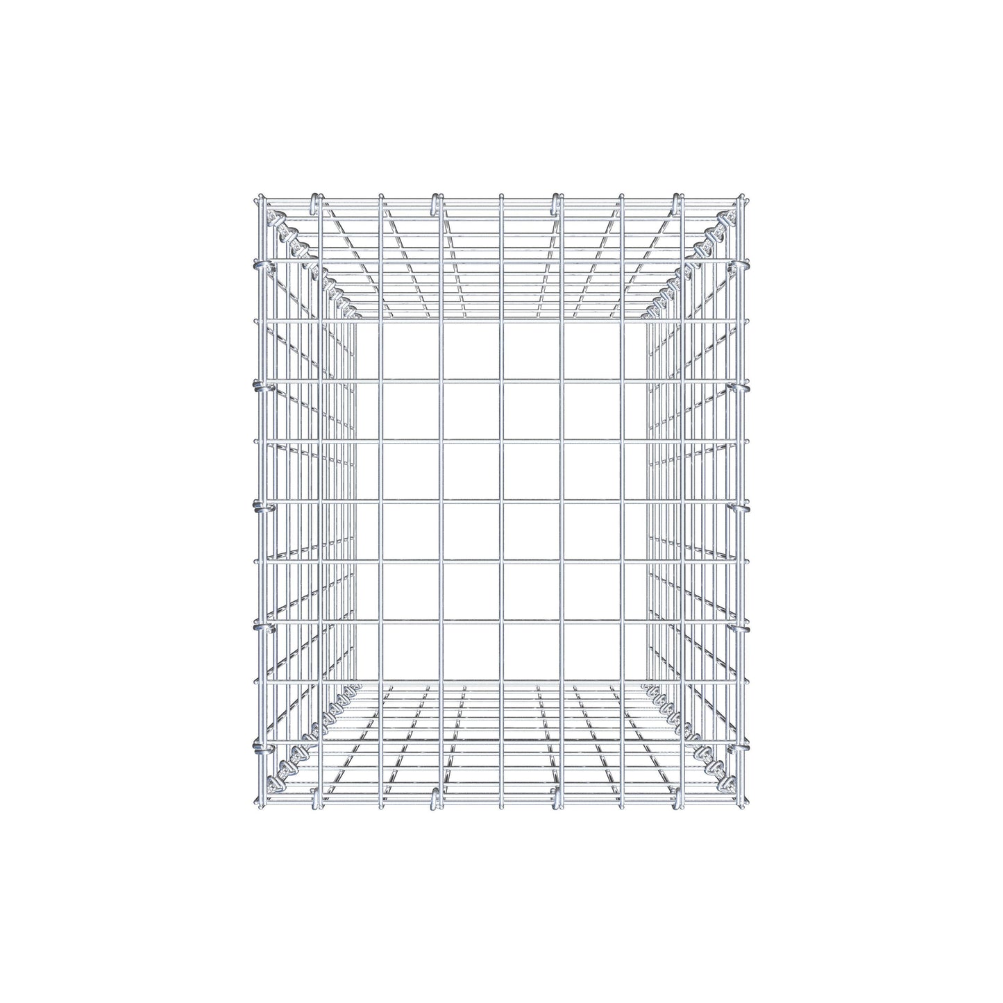 Gavión complementario de tipo 3 100 cm x 40 cm x 50 cm (L x A x P), malla 5 cm x 10 cm, anillo en C