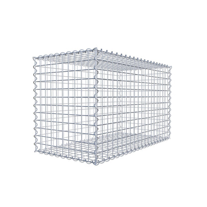 Gabbione 100 cm x 60 cm x 50 cm (L x H x P), maglia 5 cm x 5 cm, spirale