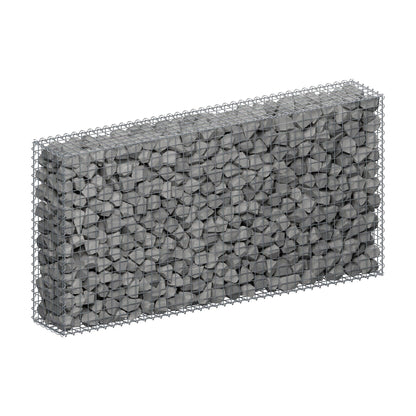 Gabion 200 cm x 100 cm x 30 cm (L x H x D), maskstorlek 5 cm x 5 cm, spiral