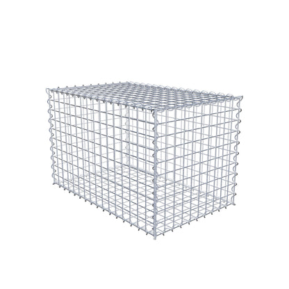 Gabion 80 cm x 50 cm x 50 cm (L x H x D), mesh size 5 cm x 5 cm, spiral