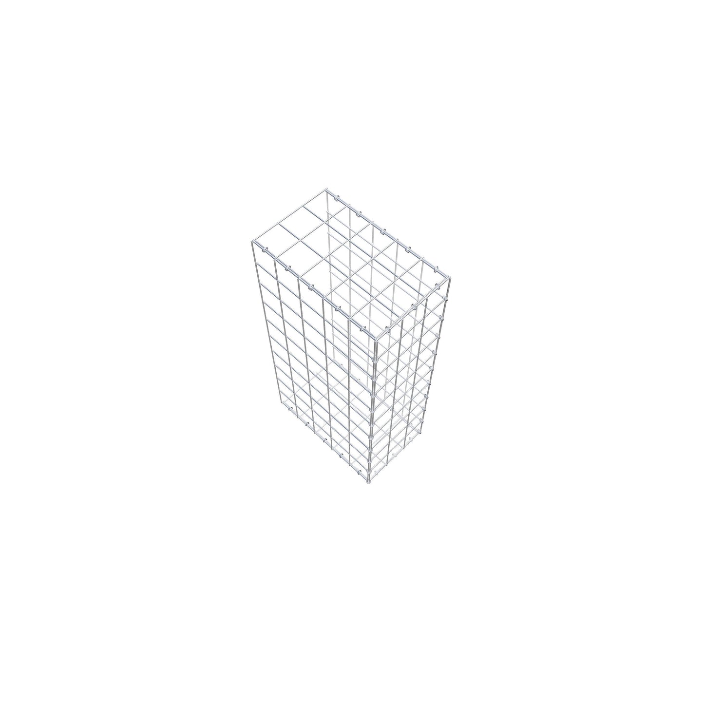 Type 2 oplegkorf 100 cm x 50 cm x 30 cm (L x H x D), maaswijdte 10 cm x 10 cm, C-ring