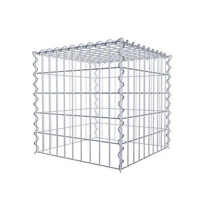 Gabion rapporté type 3 50 cm x 50 cm x 50 cm (L x H x P), mailles 5 cm x 10 cm, spirale