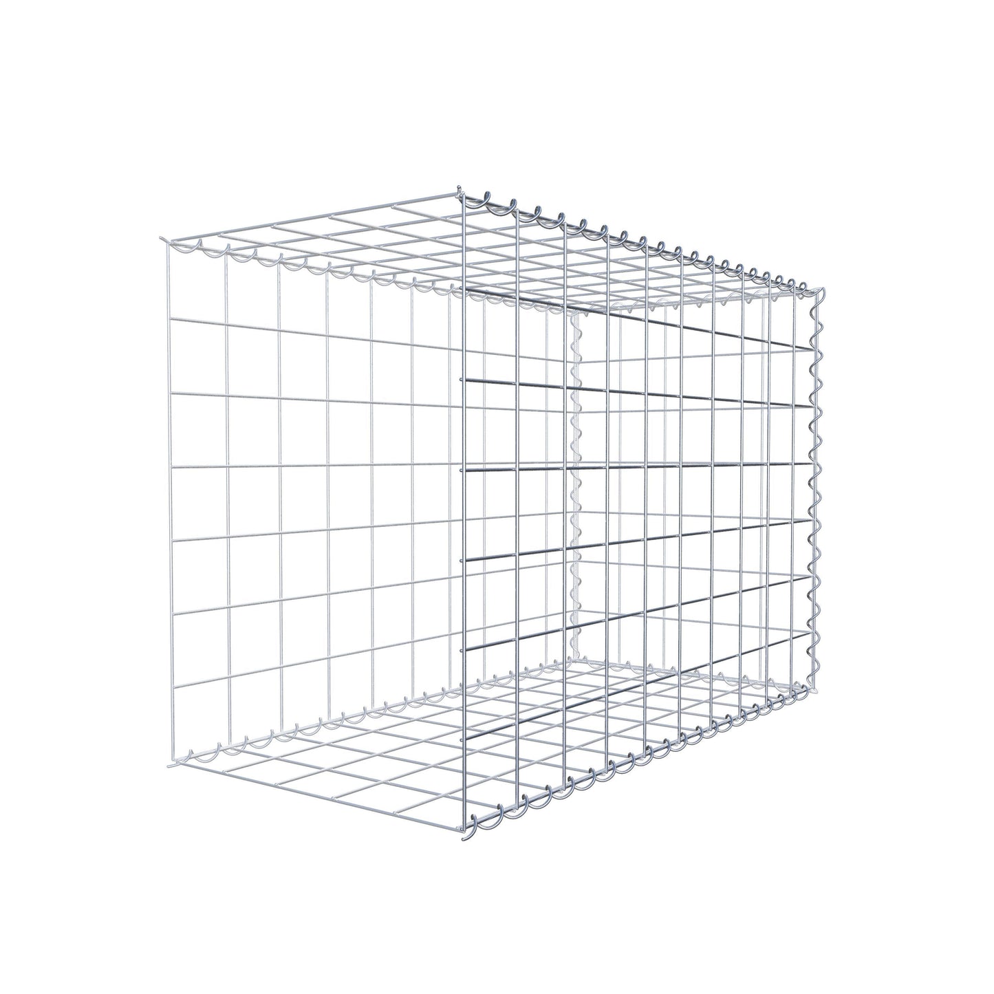 Gabbione aggiuntivo tipo 2 100 cm x 70 cm x 50 cm (L x A x P), maglia 10 cm x 10 cm, spirale