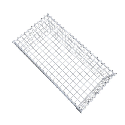 Opvokset gabion type 3 100 cm x 40 cm x 50 cm (L x H x D), maskestørrelse 5 cm x 10 cm, spiral