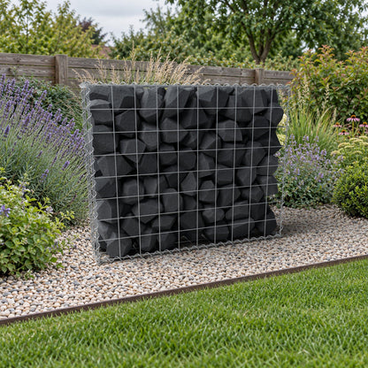 Gabion 100 cm x 80 cm x 20 cm (L x H x D), mesh size 10 cm x 10 cm, spiral