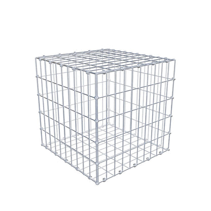 Gabbione 50 cm x 50 cm x 50 cm (L x H x P), maglia 5 x 10 cm, anello a spirale
