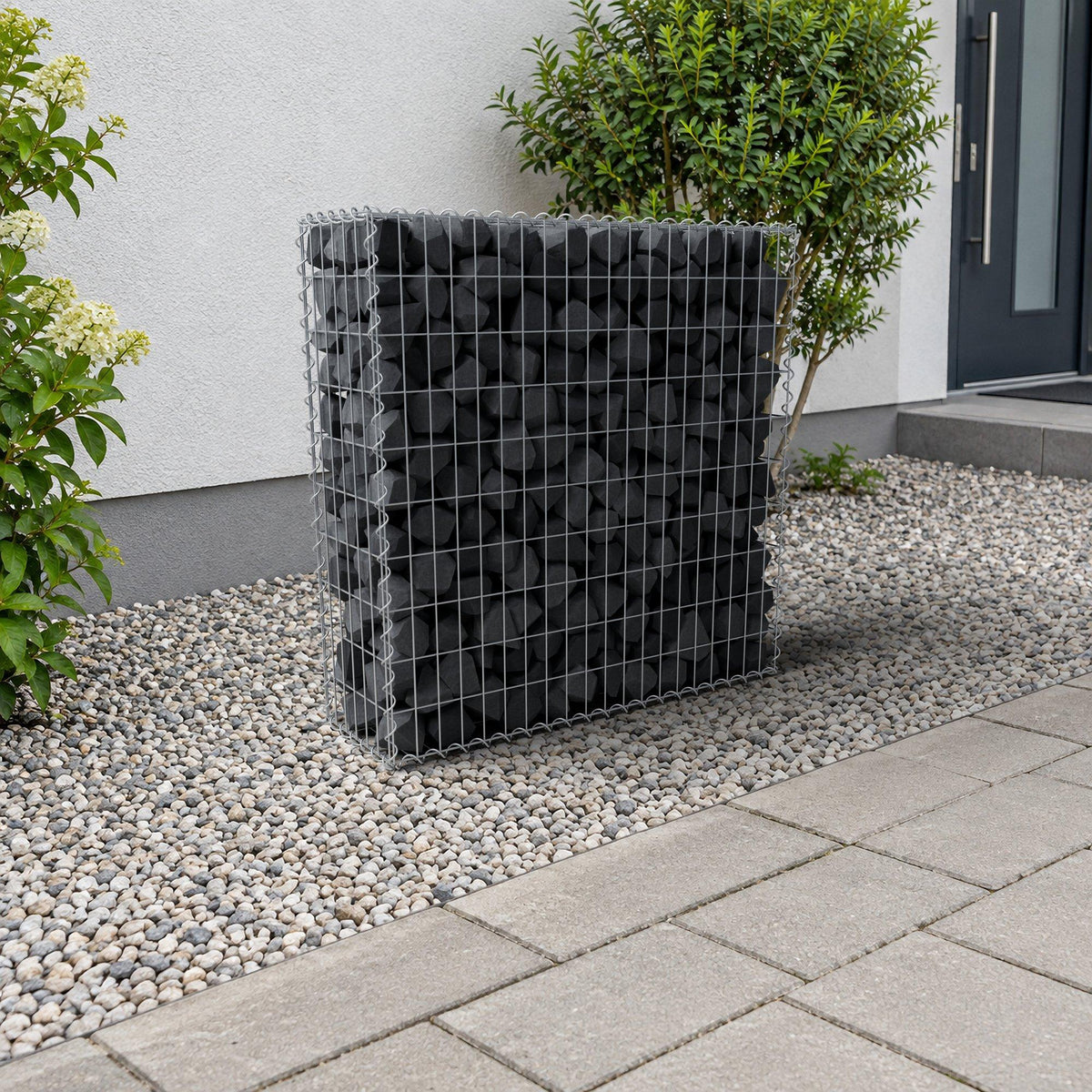 Gabbione 100 cm x 100 cm x 30 cm (L x H x P), maglia 5 cm x 10 cm, spirale