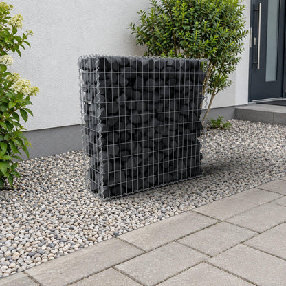 Gabbione 100 cm x 100 cm x 30 cm (L x H x P), maglia 5 cm x 10 cm, spirale