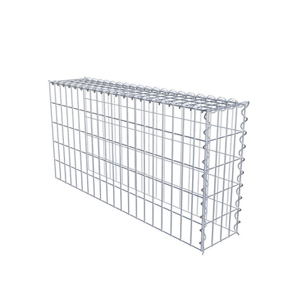 Extra gabion typ 4 100 cm x 50 cm x 20 cm (L x H x D), maskstorlek 5 cm x 10 cm, spiral