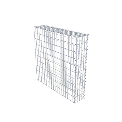 Add-on schanskorf type 4 100 cm x 100 cm x 20 cm (L x H x D), maaswijdte 5 cm x 10 cm, spiraalvormig