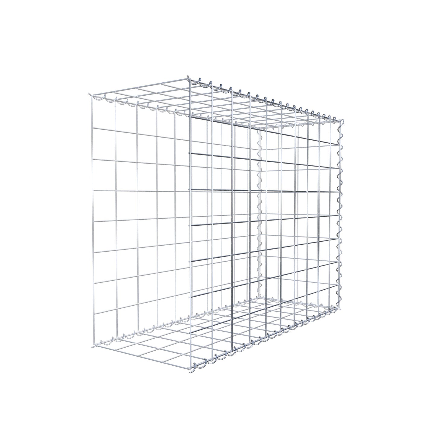 Gabião tipo 2 100 cm x 80 cm x 40 cm (C x A x P), malhagem 10 cm x 10 cm, espiral