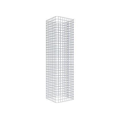 Columna de gaviones angular 42 cm x 42 cm, 160 cm de altura, MW 5 cm x 5 cm