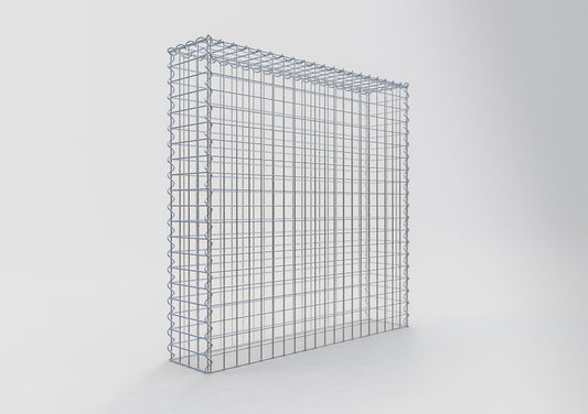 Extra gabion typ 3 100 cm x 100 cm x 20 cm (L x H x D), maskstorlek 5 cm x 5 cm, spiral