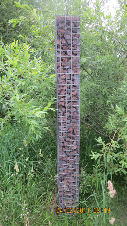 Colonne de gabion 37 x 37 cm MW 5 x 5 cm carré