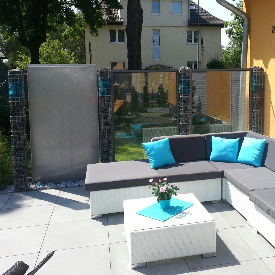 Colonne de gabion carrée 17 cm x 17 cm, 200 cm de hauteur, MW 5 cm x 5 cm